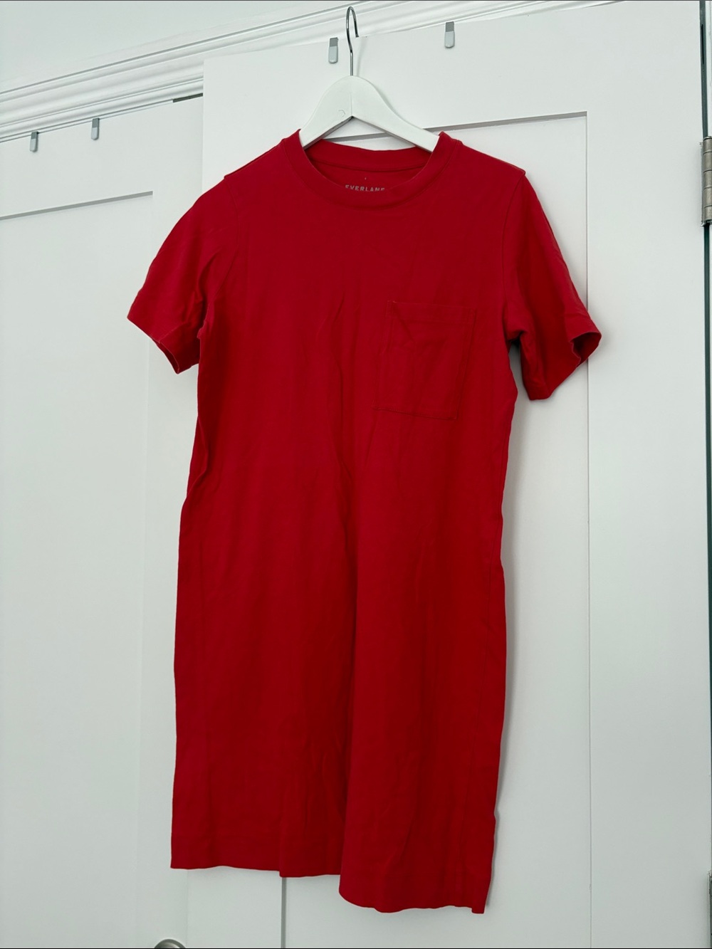 Everlane Red Mini T-Shirt Dress
